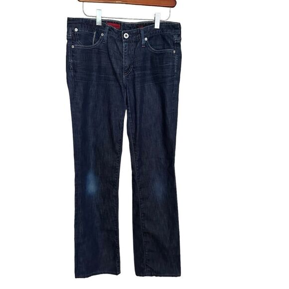 AG Adriano Goldschmied The Casablanca Straight Jeans Women's 29R Blue Low Rise - Picture 1 of 10